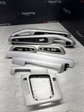 01-06 BMW E46 M3 Convertible Interior Armrests Trim Set Brushed Aluminum *Notes*