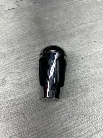 2004-2006 BMW E46 M3 SMG GEAR SHIFT KNOB NAPPA LEATHER CHROME OEM