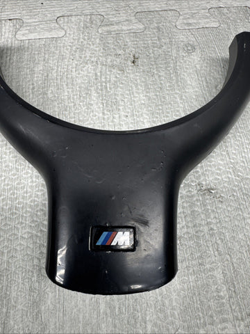 OEM 01-06 BMW E46 M3 Lower Steering Wheel Trim Cover Plate Black