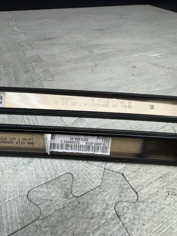 BMW G80 M3 21-24 ROOF RACK MOULDINGS TRIMS BLACK LEFT RIGHT *GLUE RESIDUE*