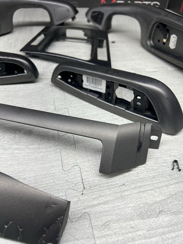 01-06 BMW E46 M3 Convertible Interior Armrests Trim Set Titan Shadow Grey