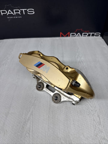 BMW 15-20 F80 F82 F83 M3 M4 CARBON CERAMIC BRAKE CALIPER GOLD FRONT LEFT