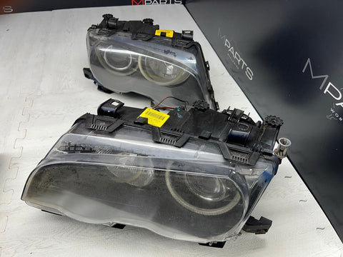 02-06 BMW E46 M3 ORIGINAL Bi Xenon Headlights Stock With Halos