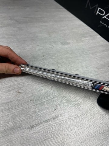 08-13 BMW E90 E92 E93 M3 Front Fender Grilles Side Marker Light Chrome Trims OEM