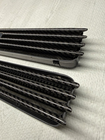 AUTOTECKNIC REPLACEMENT CARBON FIBER FENDER GRILLES GRILLS TRIMS BMW E46 M3