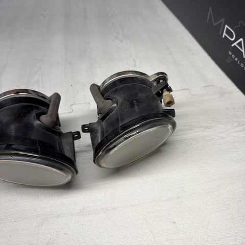 01-06 BMW E46 M3 Front Left Right Passenger Driver Bumper Fog Lights Clear OEM
