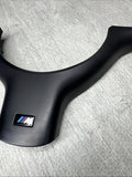 OEM 01-06 BMW E46 M3 Lower Steering Wheel Trim Cover Plate Black