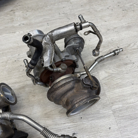 13-15 OEM BMW F10 F13 M5 M6 S63 PWG Garrett Turbo Turbos Turbocharger Set 62k