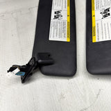 BMW F83 M4 15-20 Vinyl Black Sun Visor Pair OEM