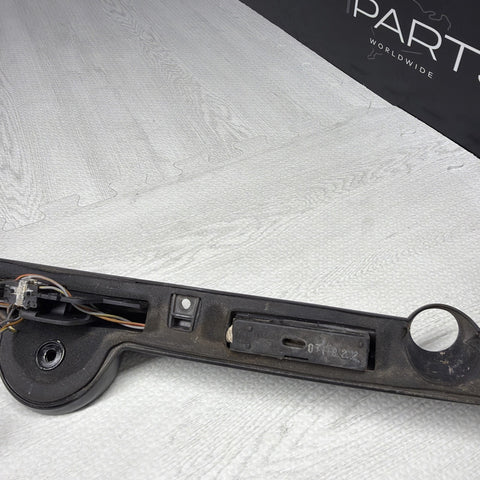 01-06 BMW E46 M3 Convertible Trunk Lid Grip Key Deck Handle Carbon Black *Notes*