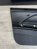 01-06 BMW E46 M3 DRIVER LEFT SIDE DOOR PANEL CARD BLACK OEM