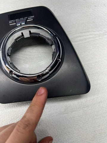 01-06 BMW E46 M3 Center Dome SMG Shift Plate Titan Shadow Grey