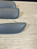 01-06 BMW E46 M3 Convertible Door Upper Arm Rest Armrest Pads Grey Gray