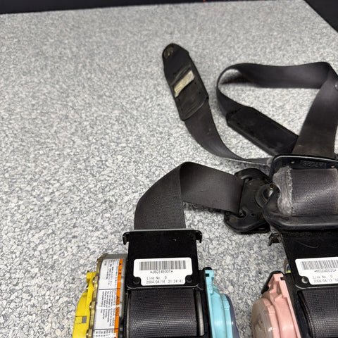 Honda S2000 Front Right & Left Side Seat Belt Retractor Black OEM 2000 - 2005