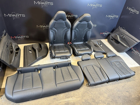 BMW 21-24 G80 M3 Sedan Seats & Panels Black Leather Powered