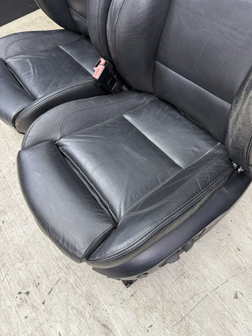08-13 BMW E92 M3 Coupe Original Novillo Black Interior Front Seats