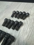BMW F06 F10 F12 F13 F22 F30 F32 F33 F80 F82 F83 Lug Bolts Black Stock Set of 20