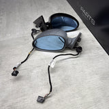 01-06 BMW E46 M3 Side View Door Mirrors Pair Carbon Black  *Notes*