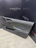 01-06 BMW E46 M3 FRONT PASSENGER RIGHT SIDE DOOR PANEL CARD BLACK OEM