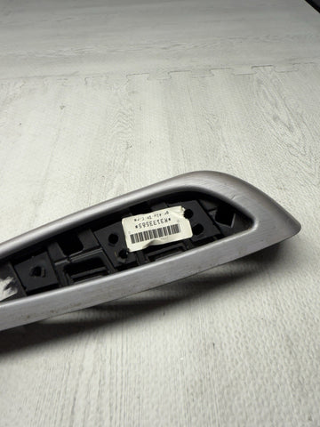 01-06 BMW OEM E46 M3 Convertible Brushed Aluminum/Black Trims Armrests Rear Pair