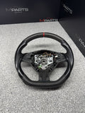 BMW 01-06 E46 M3 Manual Custom Leather Sides Flat Bottom Steering Wheel Only