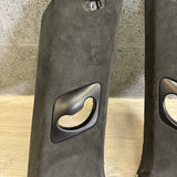 OEM 2014-2018 BMW X5M F85 F15 LEFT RIGHT B PILLARS ALCANTARA SUEDE BLACK