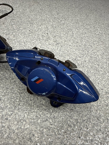 BMW 15-20 F80 F82 F83 M3 M4 Rear Brake Calipers OEM Blue