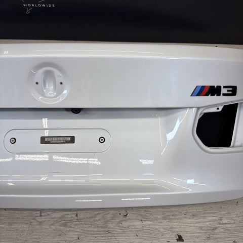 (PICKUP ONLY) BMW F30 330 335 F80 M3 15-18 Rear Mineral White Trunk Deck Lid