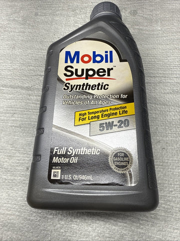 (6) Mobil 124404 Engine Oil Mobil Super 5W-20