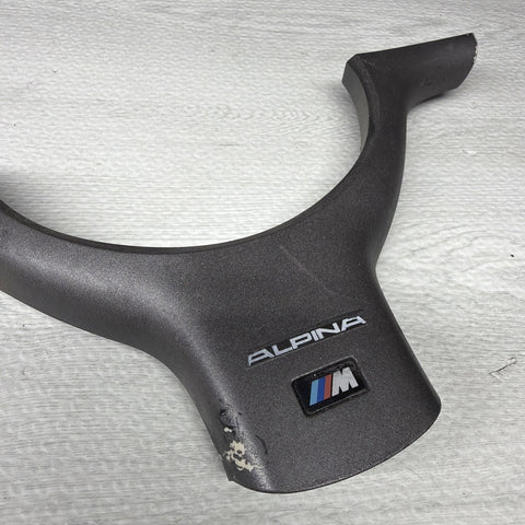 OEM 01-06 BMW E46 M3 Lower Steering Wheel Trim Cover Plate Titan Shadow Grey