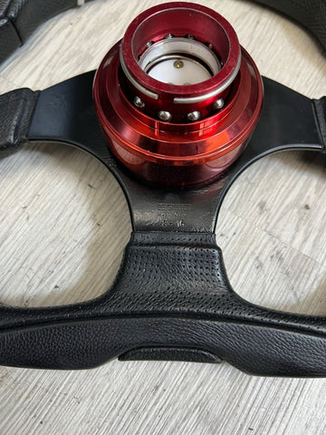 BMW 01-06 E46 M3 FRONT LEATHER STEERING WHEEL MOMO