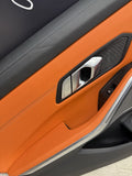 BMW 21-26 G80 M3 Rear Left Kyalami Orange Leather Door Panel
