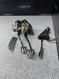04-09 HONDA S2000 S2K PEDAL SET GAS BRAKE & CLUTCH PEDALS W ALL SENSORS OEM