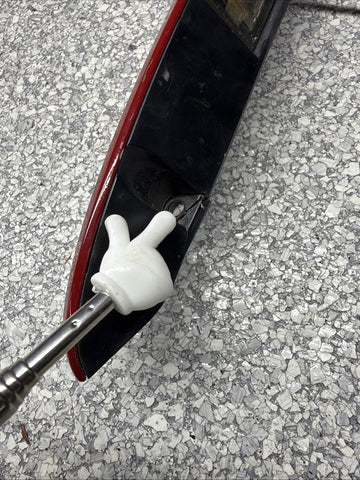 01-06 BMW E46 M3 Convertible Trunk Lid Grip Key Deck Handle Imola Red *Crack*