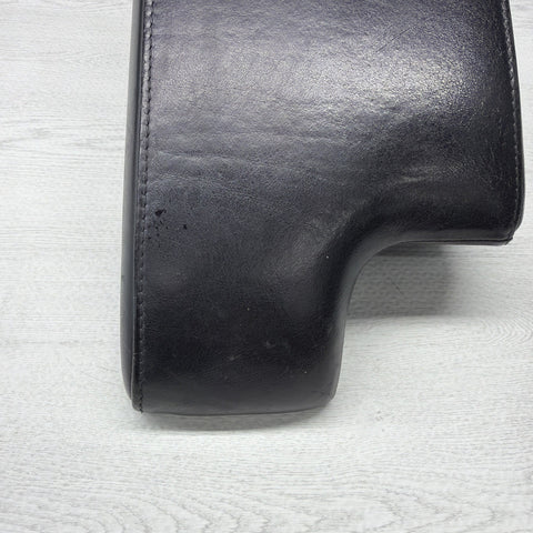 01-06 BMW E46 M3 Center Console Armrest Arm Rest Black Leather