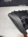 15-20 BMW F80 F82 F83 M3 M4 Front Cup Holder Center Console Trim White Stitching