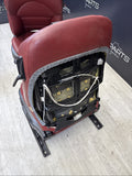 01-06 BMW E46 M3 Coupe Interior Front Seats Black Non Heated Powered Imola Red