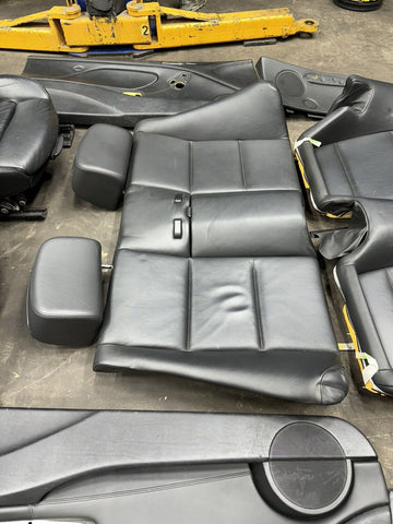 01-06 BMW E46 M3 Convertible  Interior Front Heated Seats Rear Panels Black