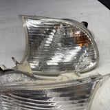 02-06 BMW E46 325 328 M3 Clear Corner Lights Tail Lamps 6919651 6919652 *Notes*