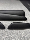 01-06 BMW E46 M3 Convertible Door Upper Arm Rest Armrest Pads Black