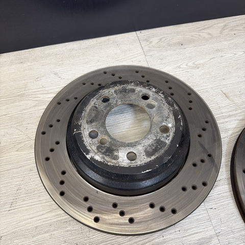 Genuine BMW Z4 M E46 E85 E86 Rear Brake Discs Ventilated Pair 2228802 2228801