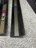 92-98 BMW E36 M3 S52 Sedan Four Door Sills Plates Cover Plastic BLACK OEM *NOTE*