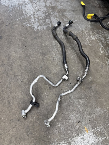 BMW 20-25 F96 X6M Front Engine Oil Cooler Hose Pipe Line Set OEM