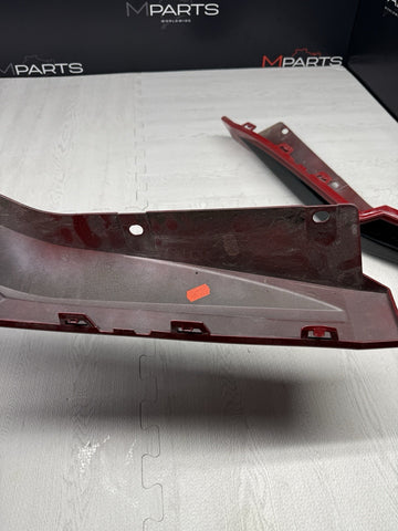 BMW G82 G83 M4 REAR BUMPER DIFFUSER TRIMS SPLITTERS 8076450 OEM IMOLA RED