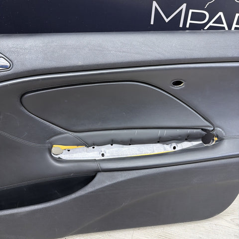 01-06 BMW E46 M3 FRONT PASSENGER RIGHT SIDE DOOR PANEL CARD BLACK OEM