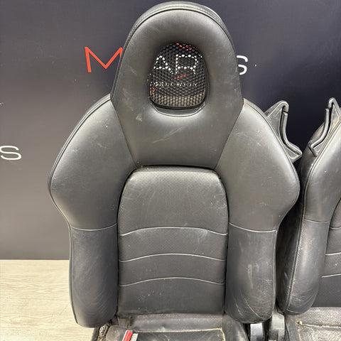 Honda S2k S2000 Interior Front Heated Seats Black Passenger Driver (Bent Rail)