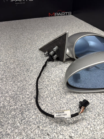 01-06 BMW E46 M3 Side View Door Mirrors Pair Titan Silver *Notes*