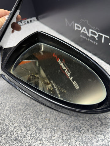 06-08 BMW E63 E64 M6 Door Right Passenger Mirror Sapphire Black *Paint Bubbling