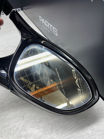 08-13 BMW E92 E93 M3 Folding Mirrors Gloss Black Trims + Glass / Black Covers