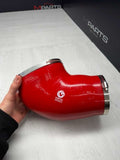 BMW E46 M3 01-06 S54 Intake Elbow Air Channel Duct Pipe Silicone Red VORTEX